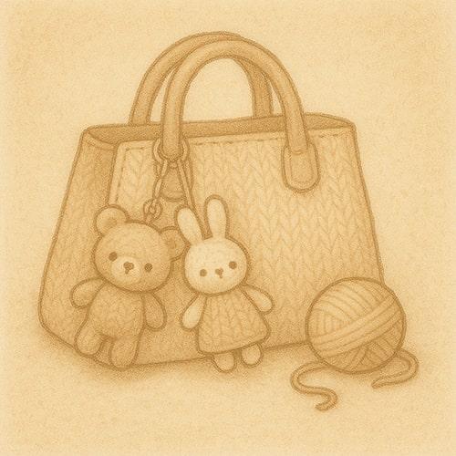 Иллюстрация услуги: Обвесы и брелоки для сумок — Вяжунчик