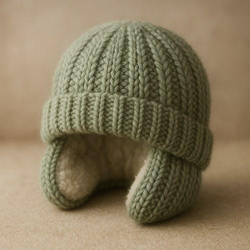 Фото товара: Детская шапочка «Шалфей» — Вяжунчик