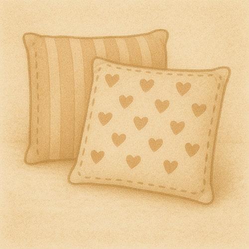 Иллюстрация услуги: Текстильные декоративные подушки и чехлы — Вяжунчик