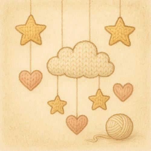 Иллюстрация услуги: Декор для детской ручной работы — Вяжунчик