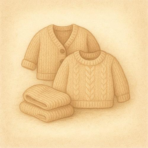 Иллюстрация услуги: Кофты, кардиганы и свитеры — Вяжунчик