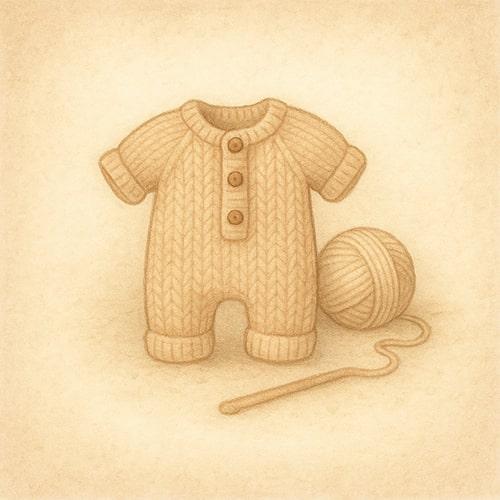 Иллюстрация услуги: Комбинезоны для малышей — Вяжунчик