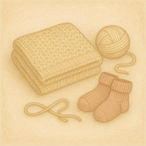 Иллюстрация услуги: Пледы ручной работы — Вяжунчик