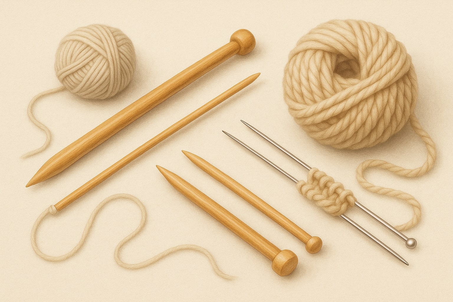 Иллюстрация ошибки №2: неверный размер спиц или крючка