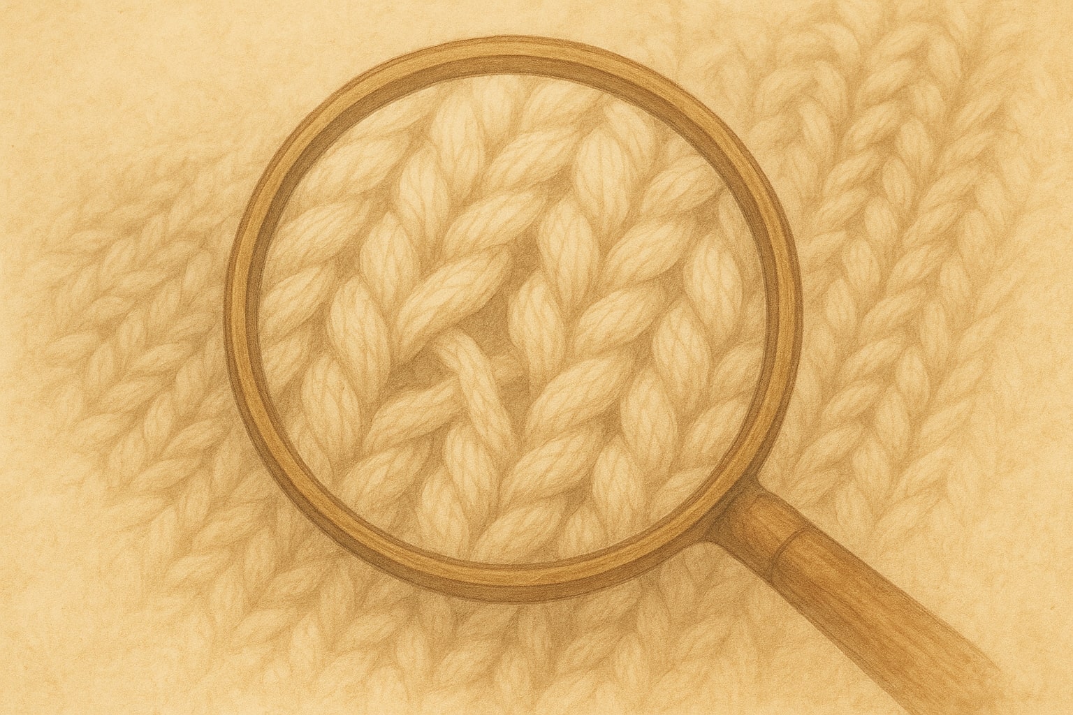 Иллюстрация: структура вязаного полотна