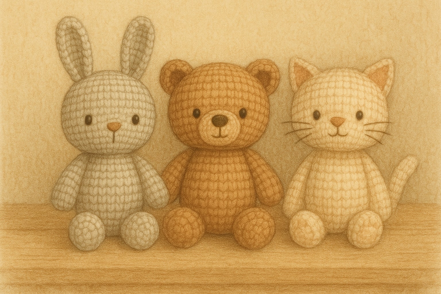 Главная иллюстрация: мягкие игрушки амигуруми